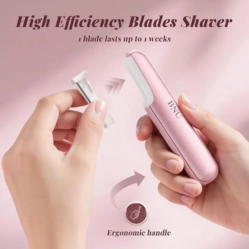 ermaplane Razor for Women Face Facial Hair Removal Pink